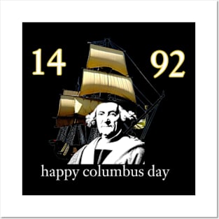 Happy columbus Day Posters and Art